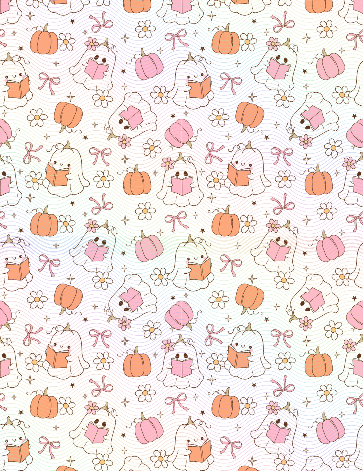 Girly Ghosts Full Transfer Sheet