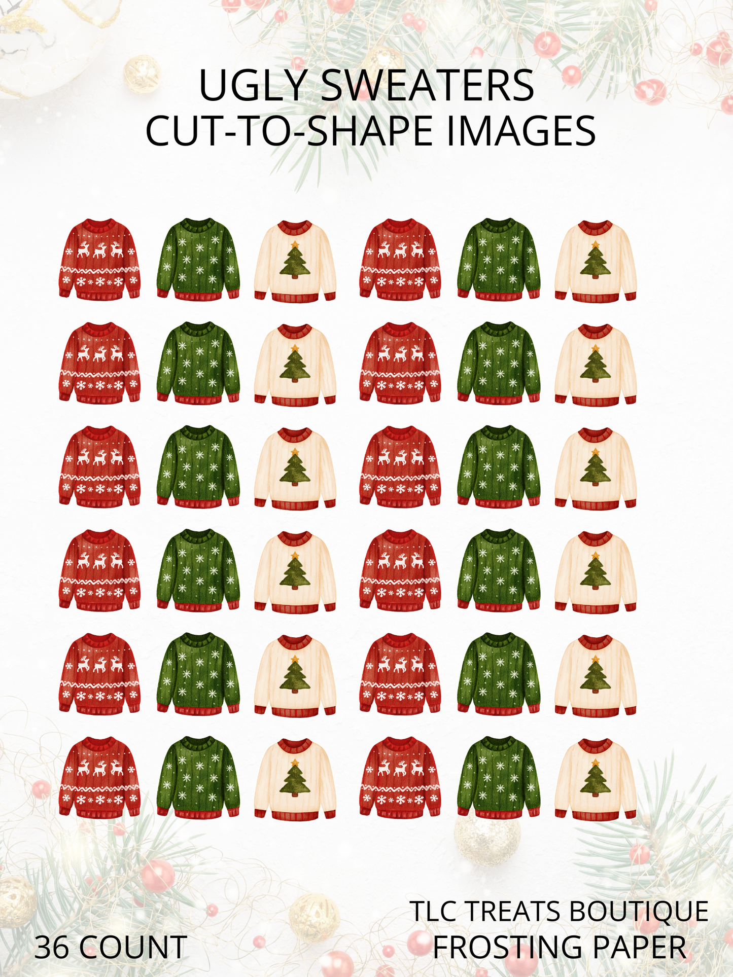 Ugly Sweaters Cut-to-shape