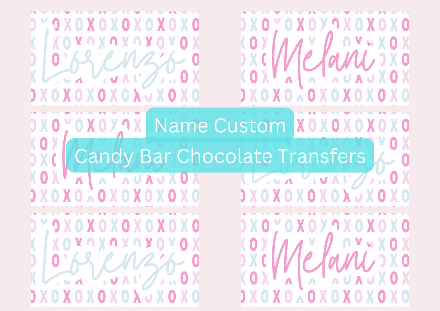Custom Vday Candy Bars