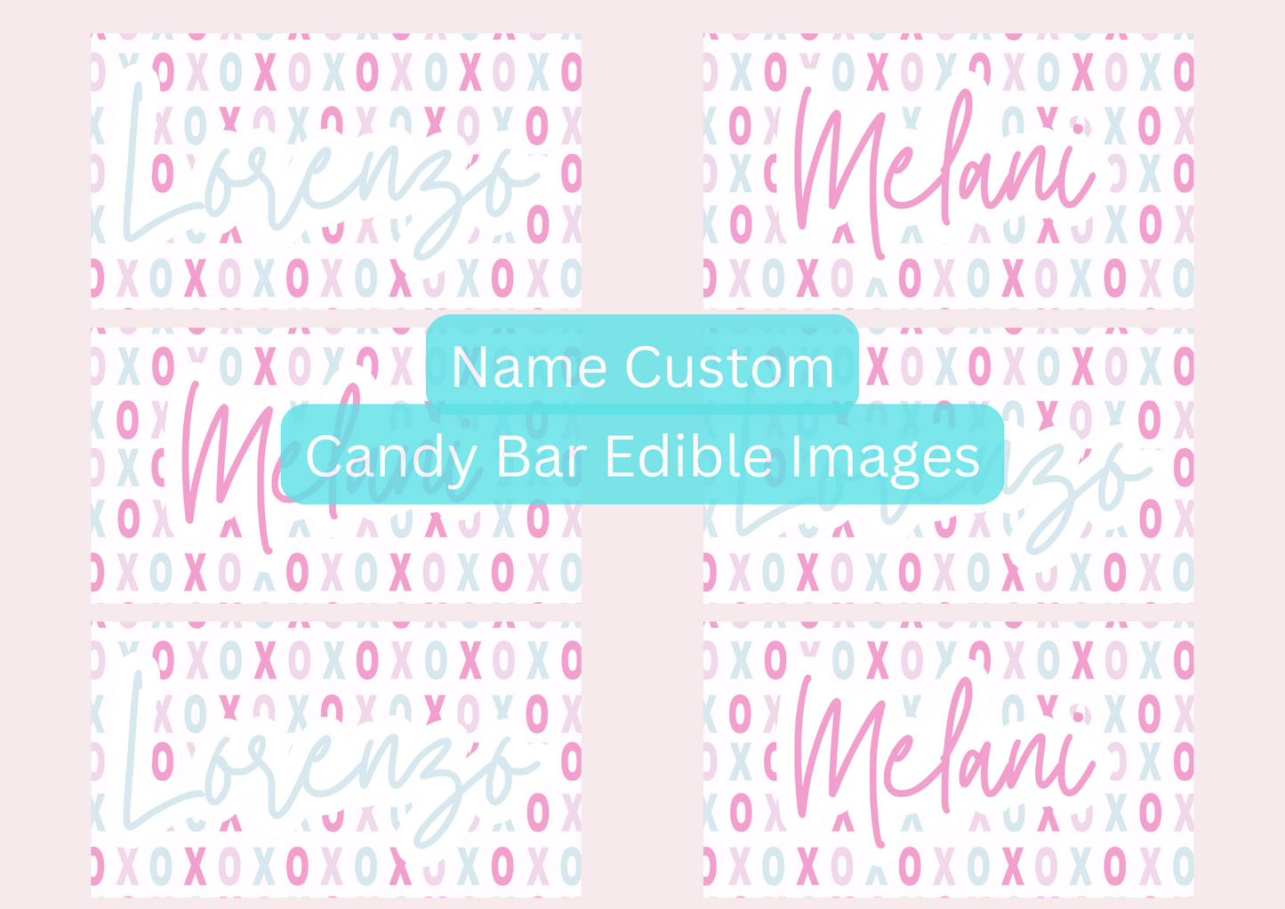 Custom Vday Candy Bars