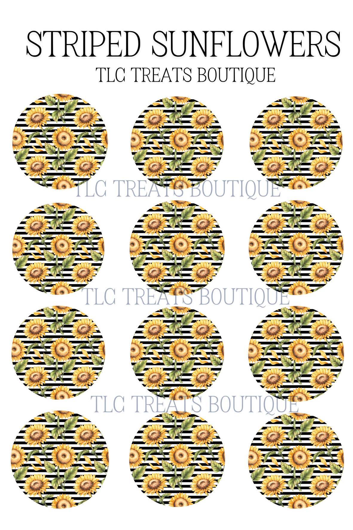 Striped Sunflowers