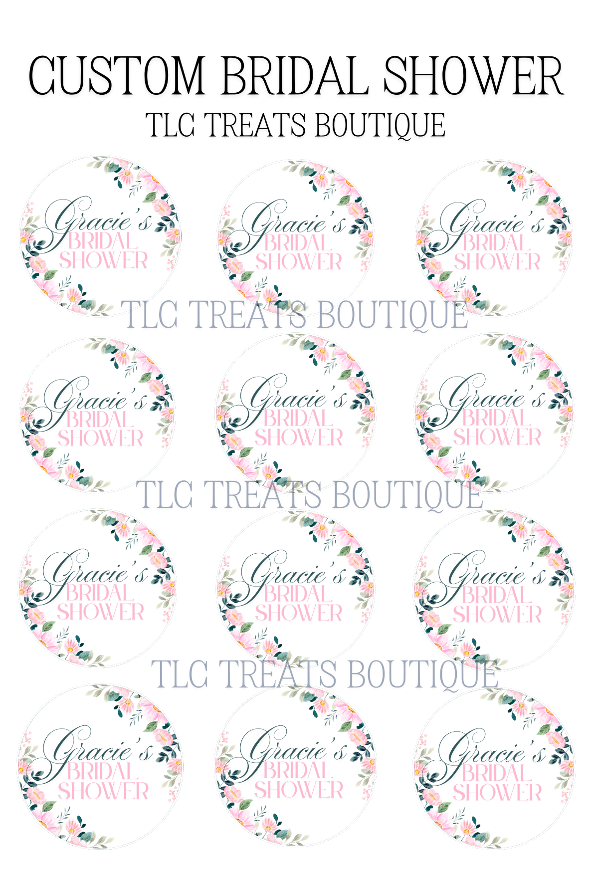 Custom Bridal Shower