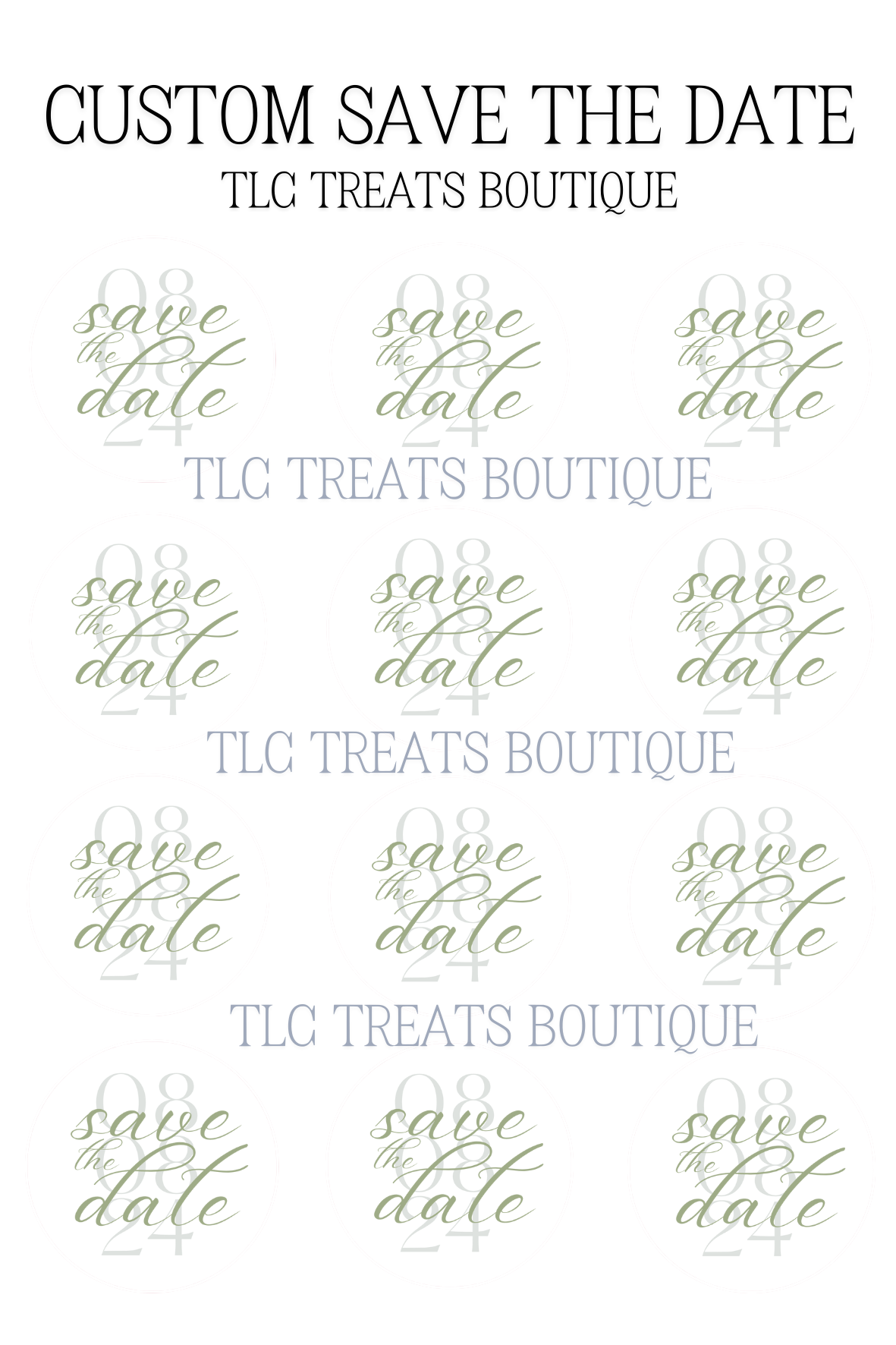 Custom Save The Date