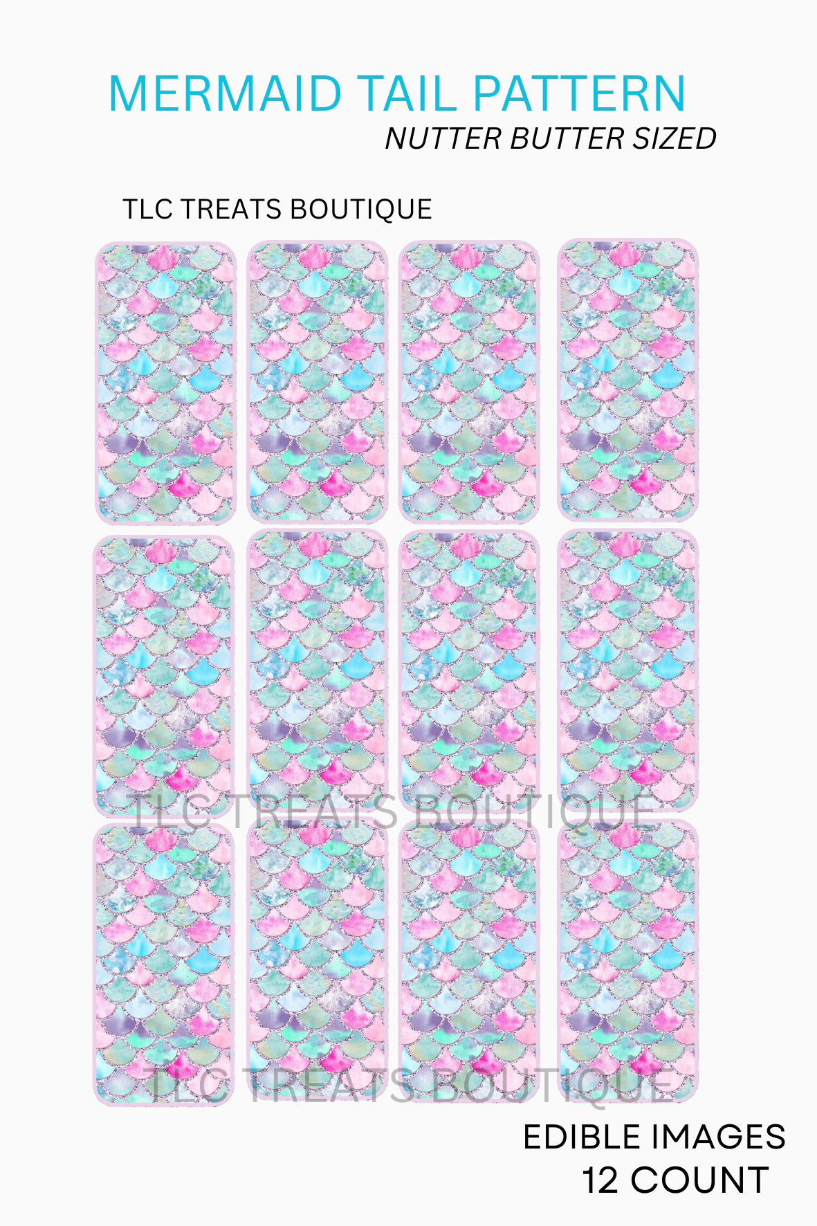 Mermaid tail pattern