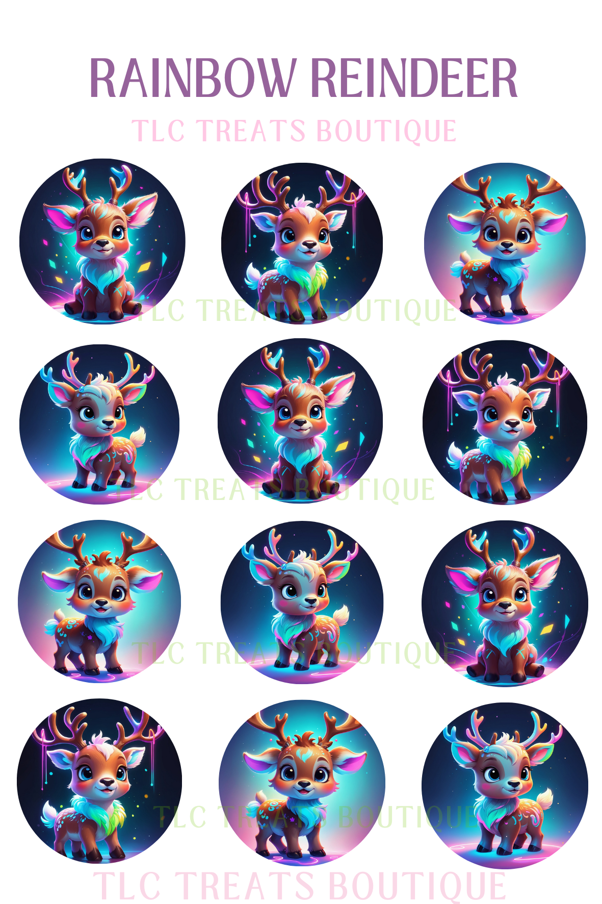 Rainbow Reindeer