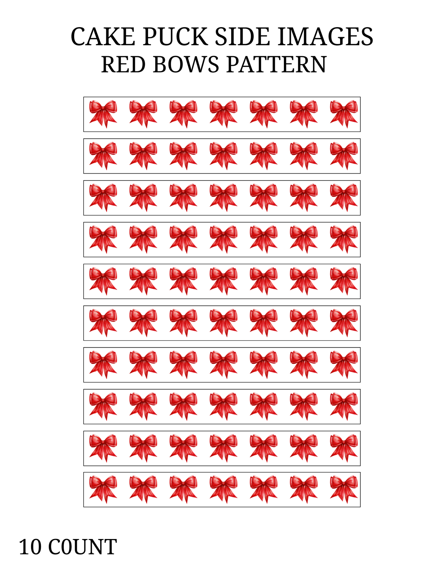 Red Bows - Side wraps