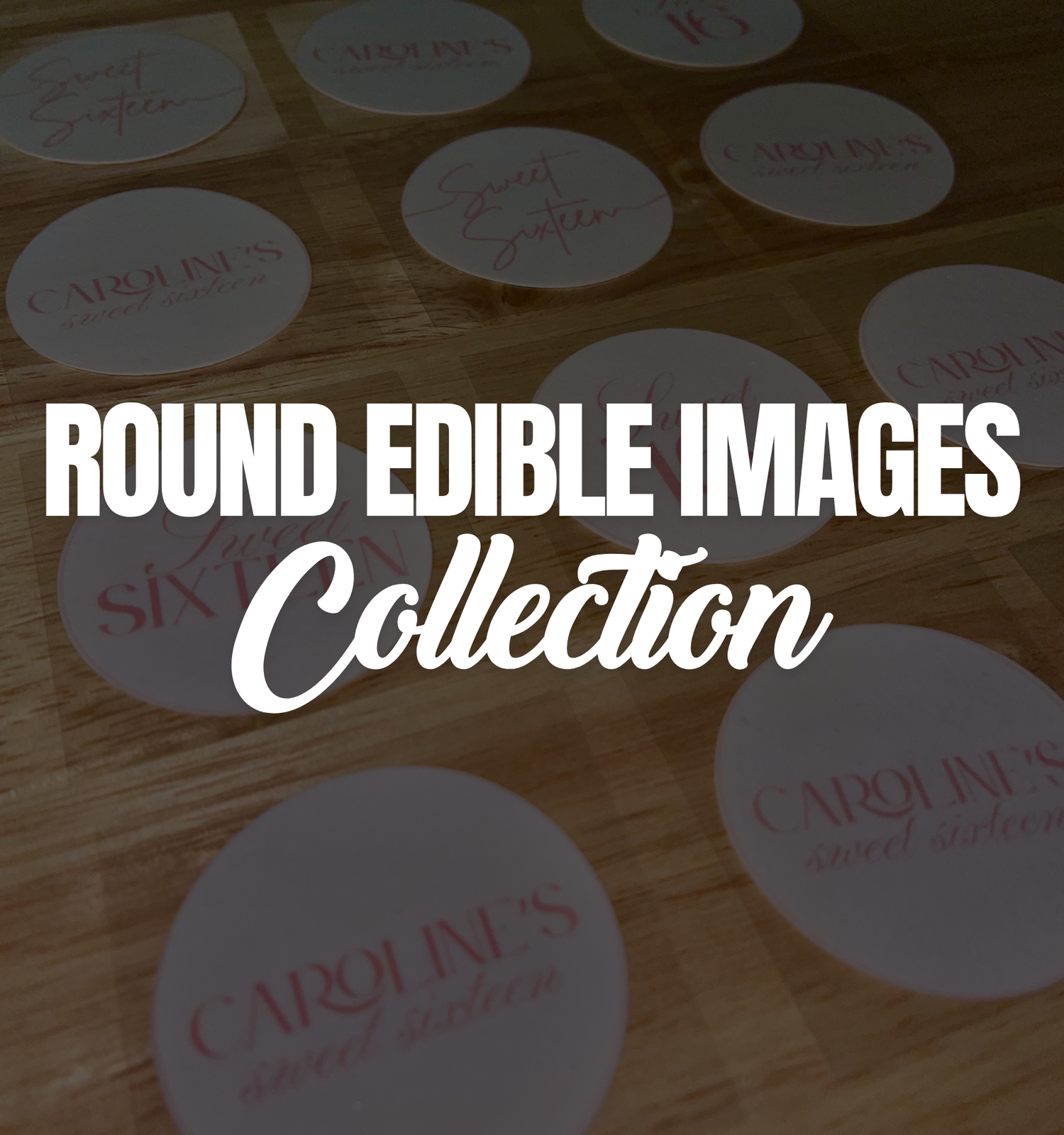 Round Edible Images & Chocolate Transfers