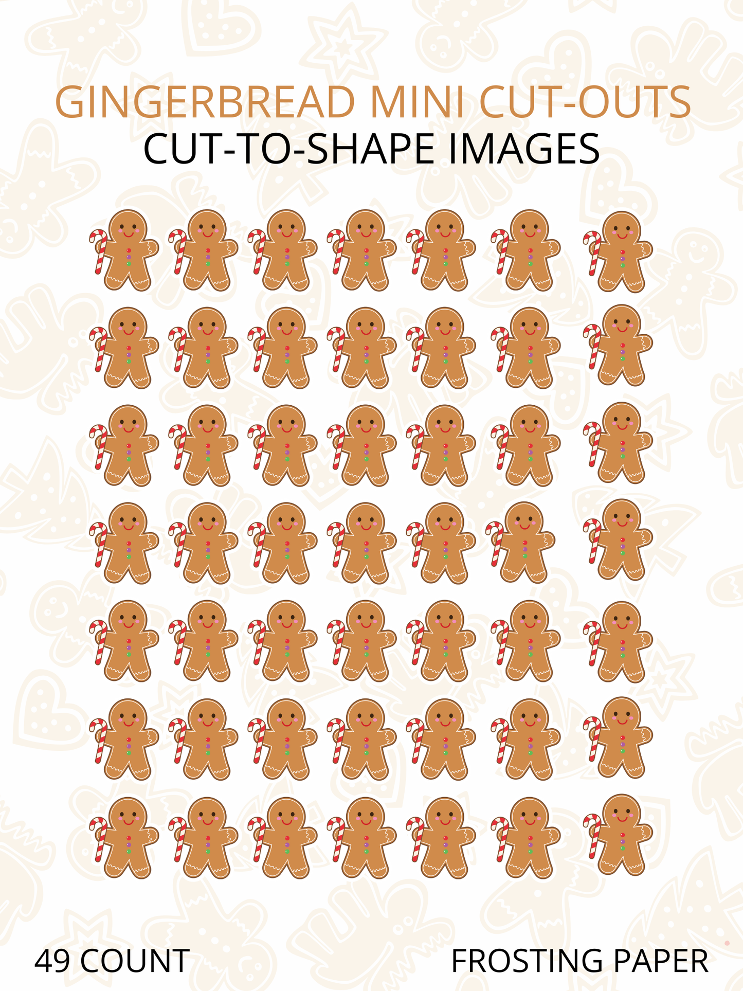 Gingerbread mini cut-outs