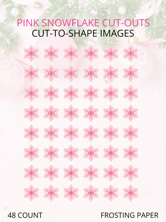 Pink Snowflake cut-outs