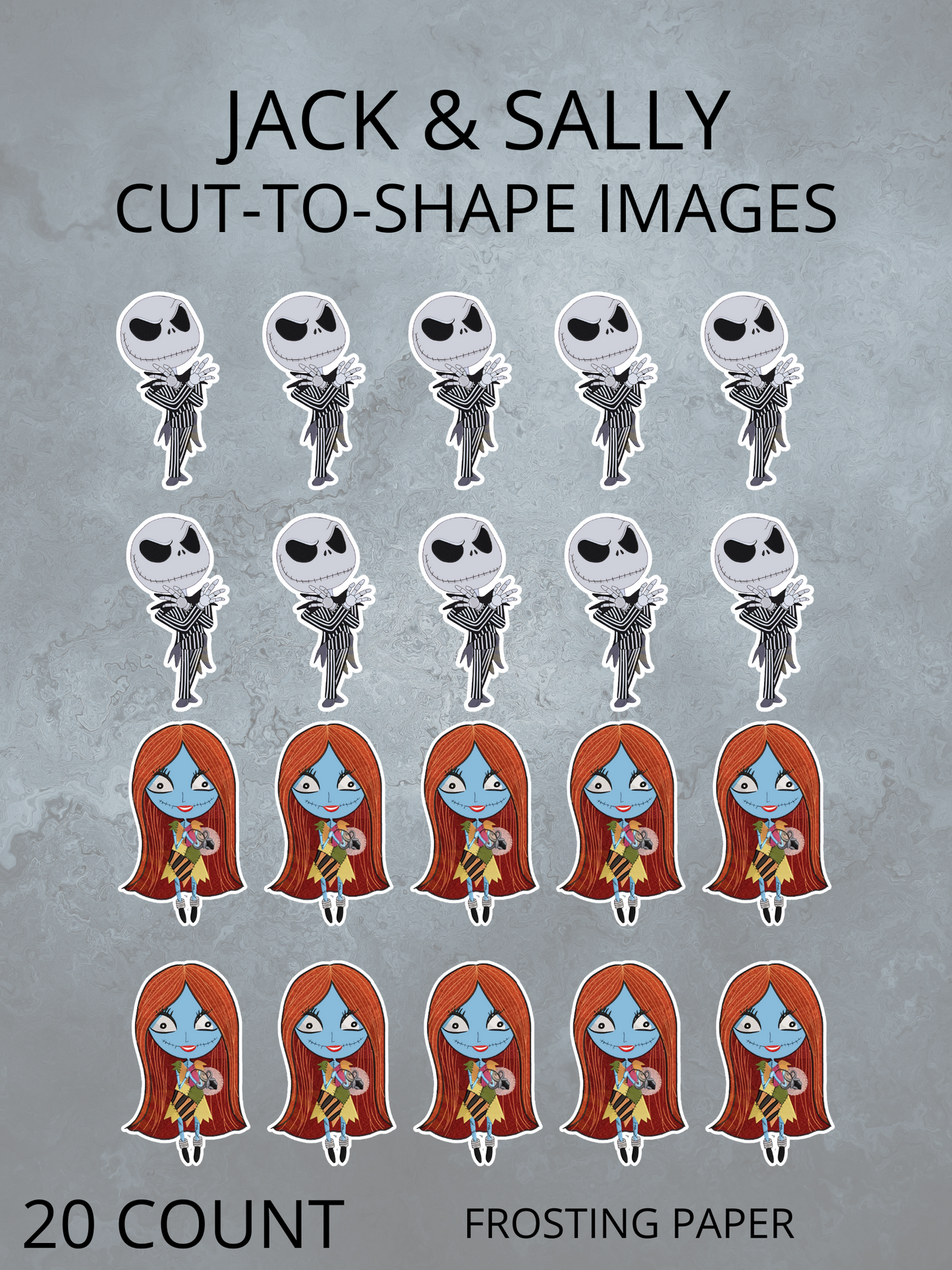 Cut-to-shape Jack & Sally