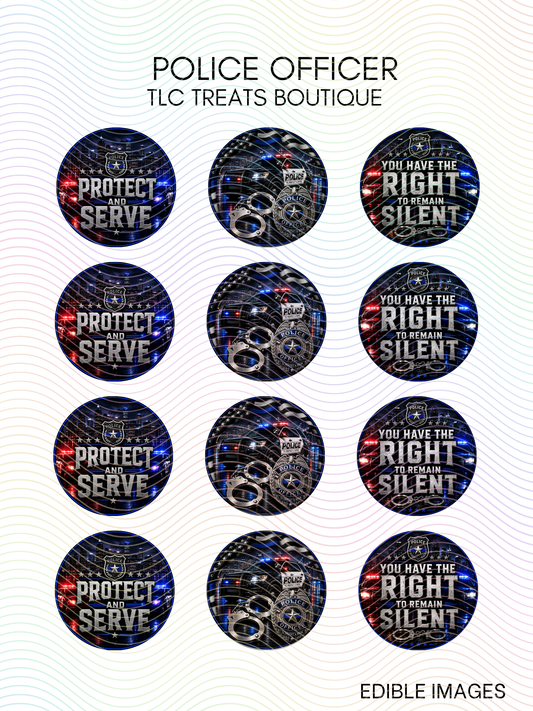 Police Officer - Edible Images