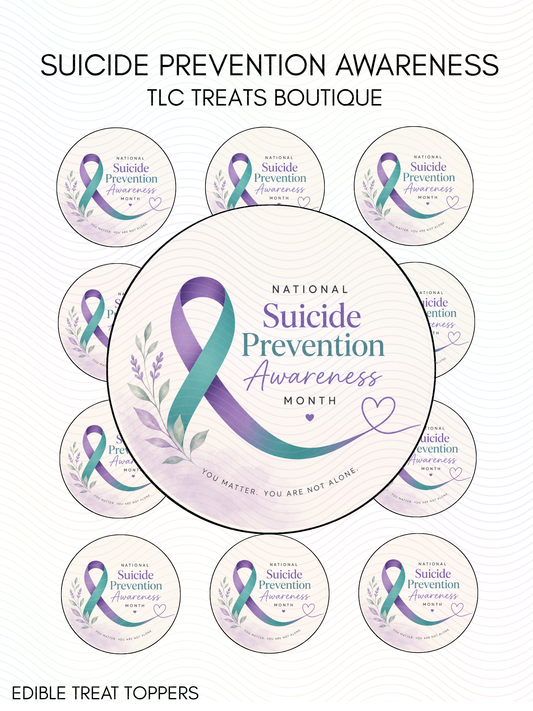 Suicide awareness month - Edible Image Treat Toppers