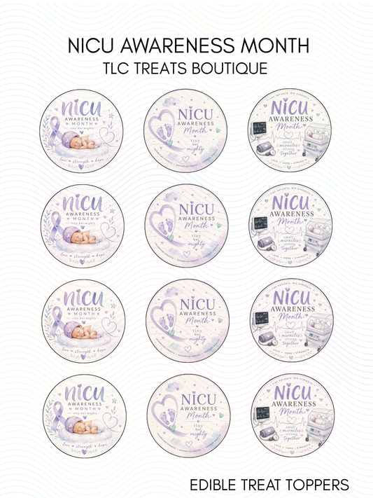 Nicu Awareness month - Edible Image Treat Toppers