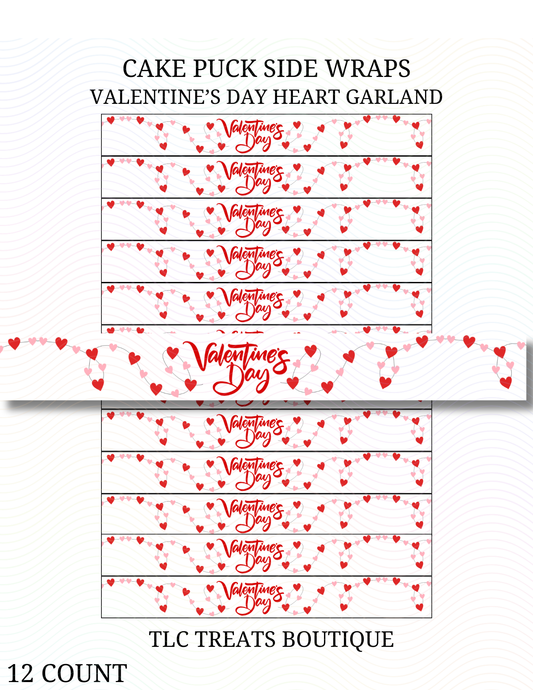 Valentine's Day Heart Garland - Side Wraps
