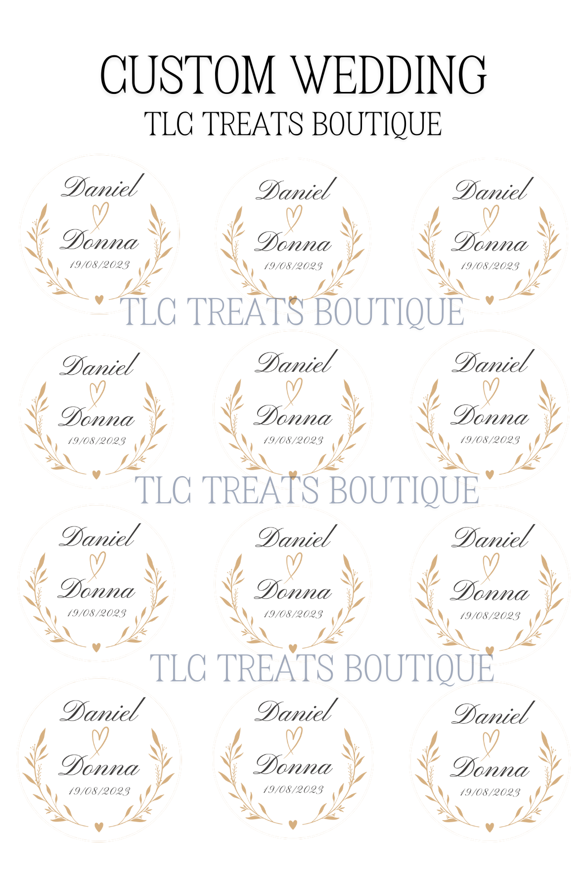 Custom Wedding Gold