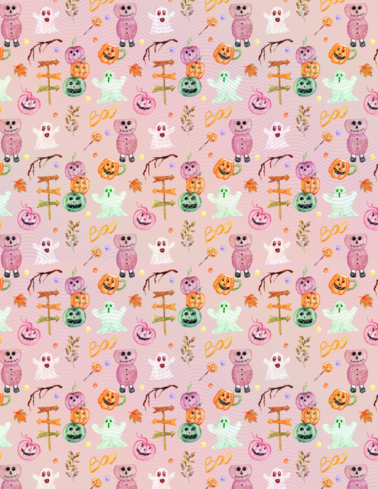 Spooky & Pink Full Transfer Sheet
