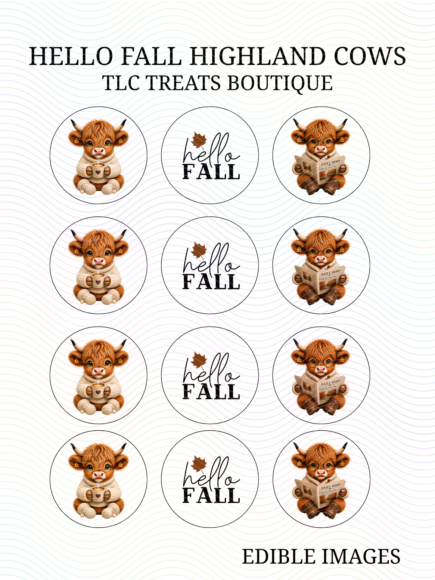 Hello fall Highland cows