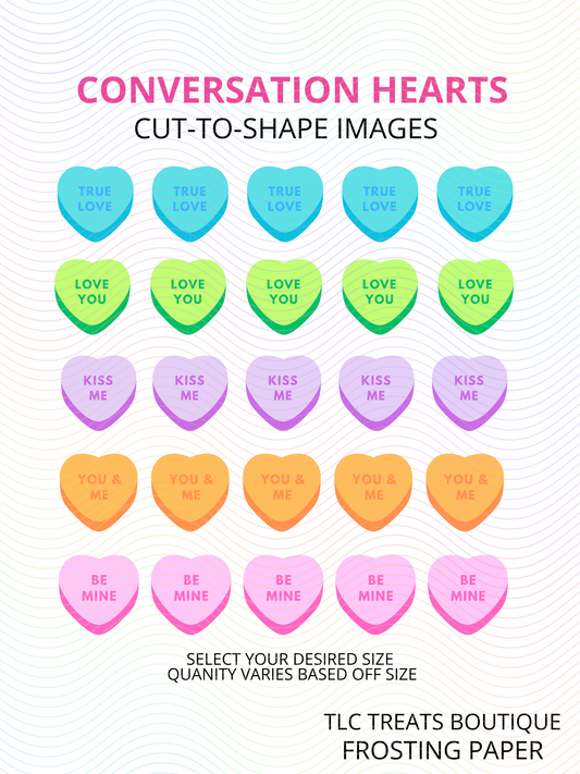 Conversation Hearts (Cut-to-shape)