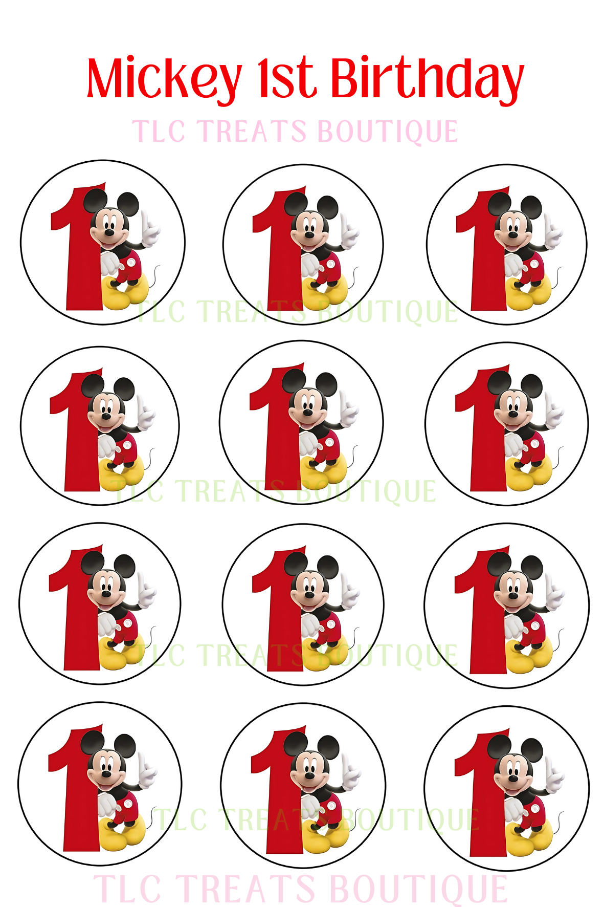 Mickey 1st Birthday
