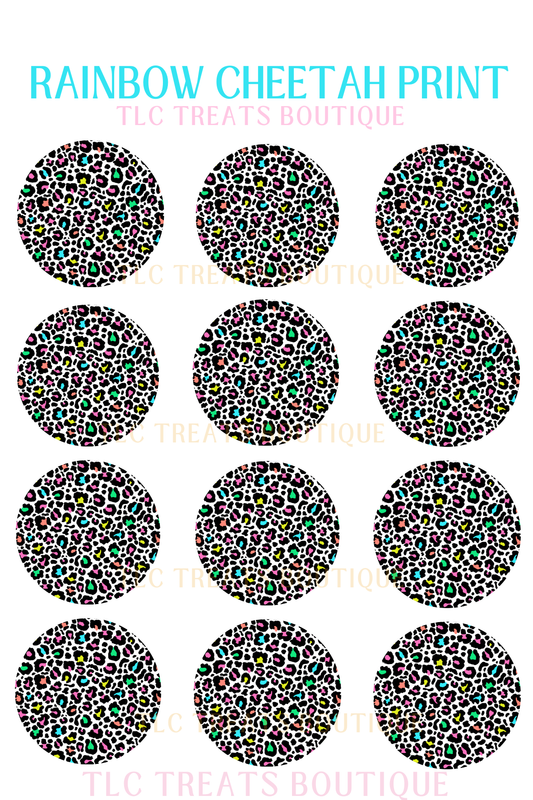 Rainbow Cheetah Print