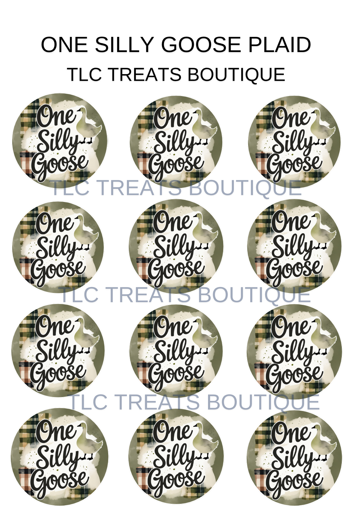 One silly goose - PLAID