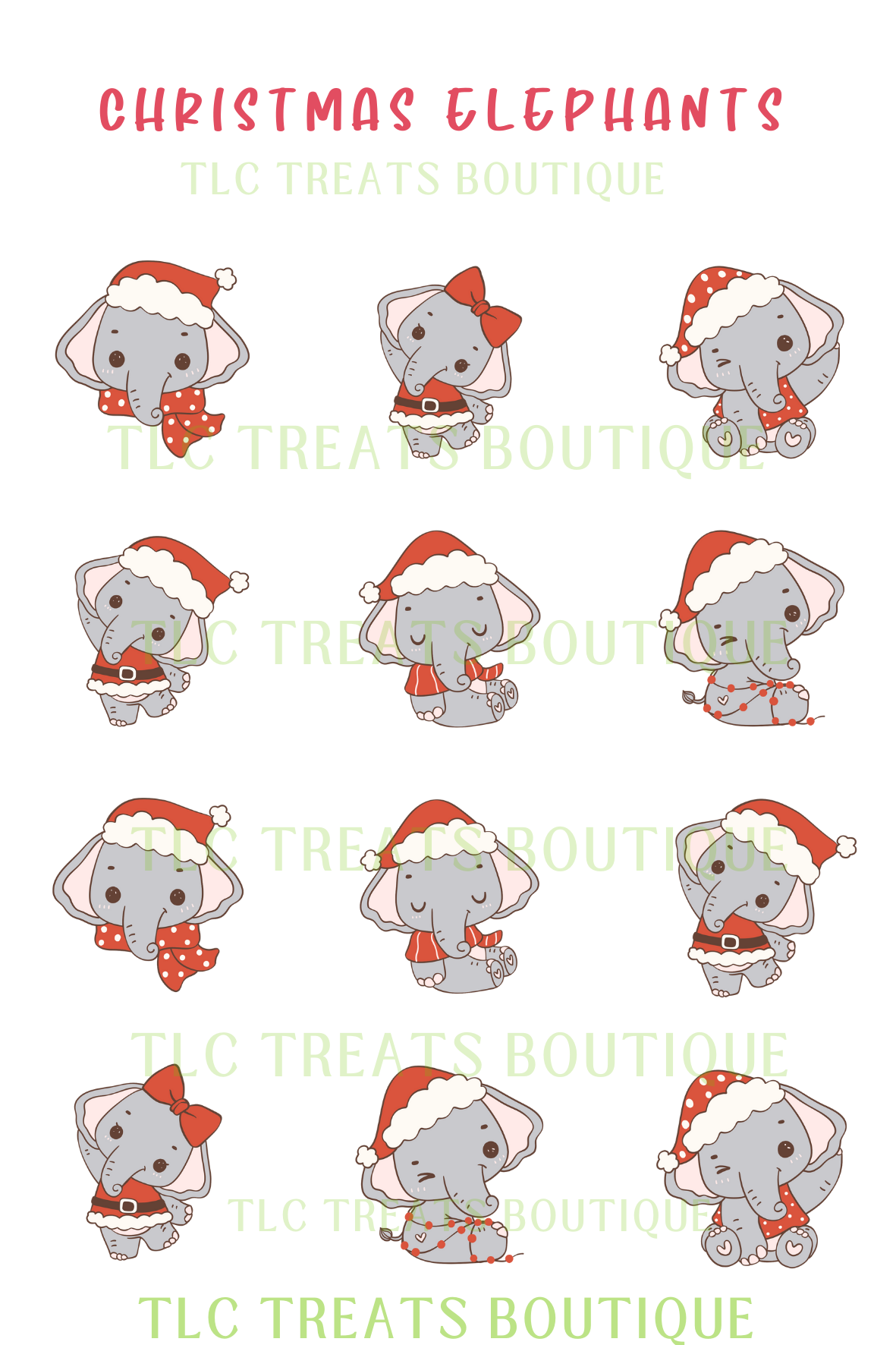 Christmas Elephants