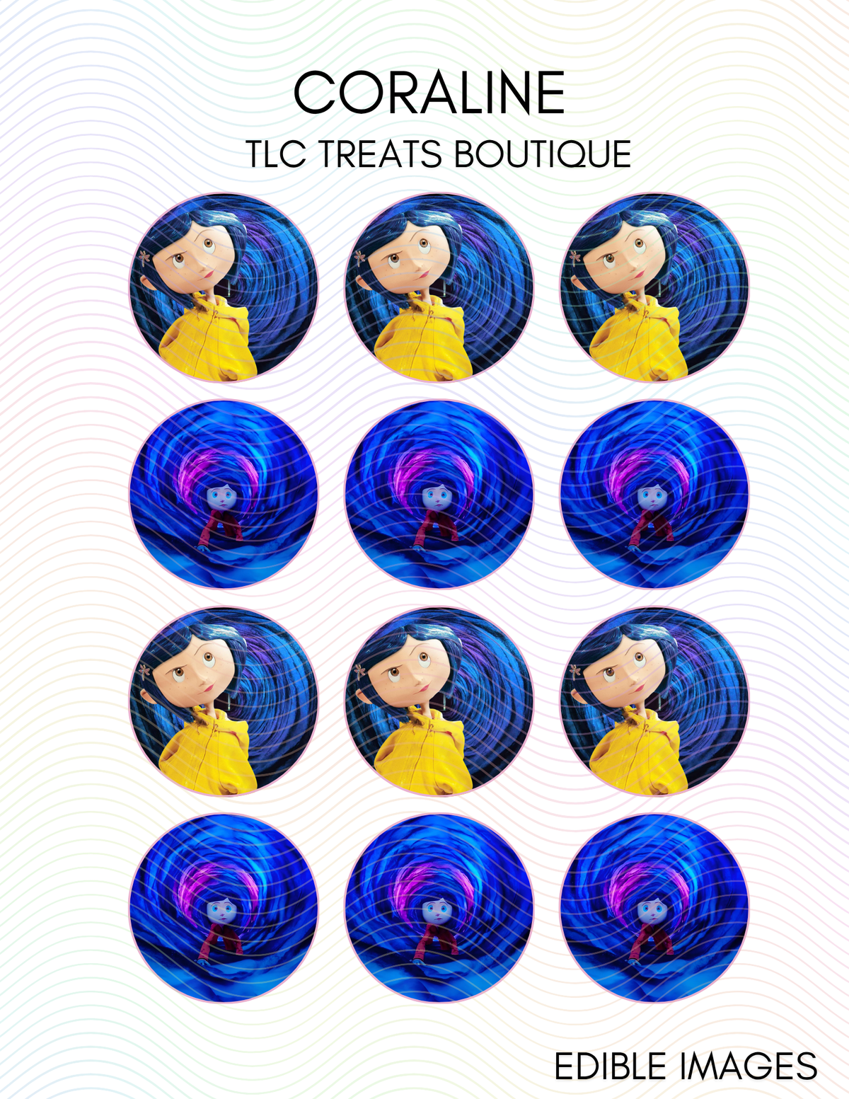 Coraline - Edible Images/Edible Treat Toppers