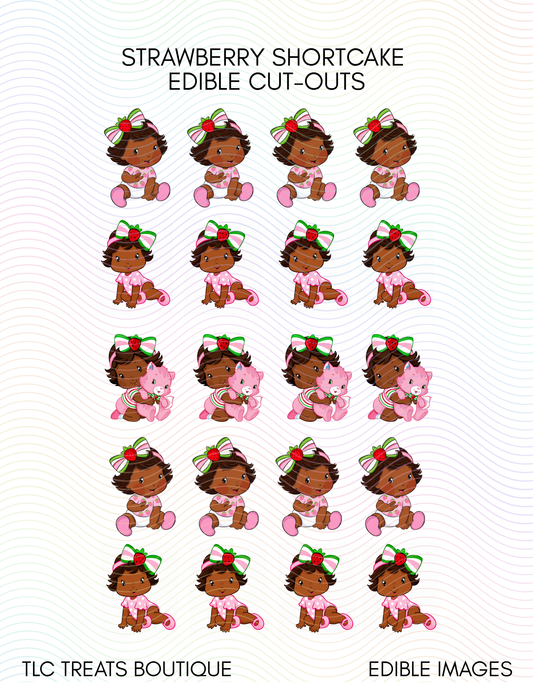 Strawberry Shortcake - Cut to shape edible Images