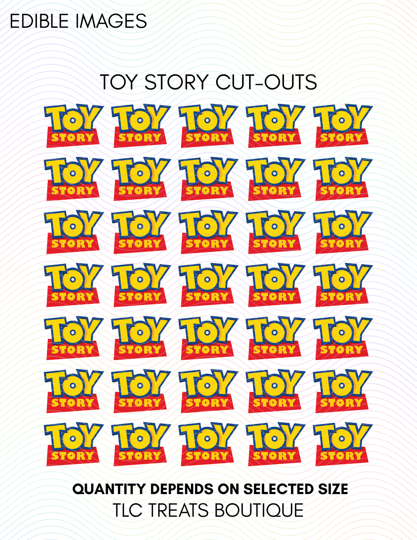 A Toy Story - Cut-to-shape Edible Images