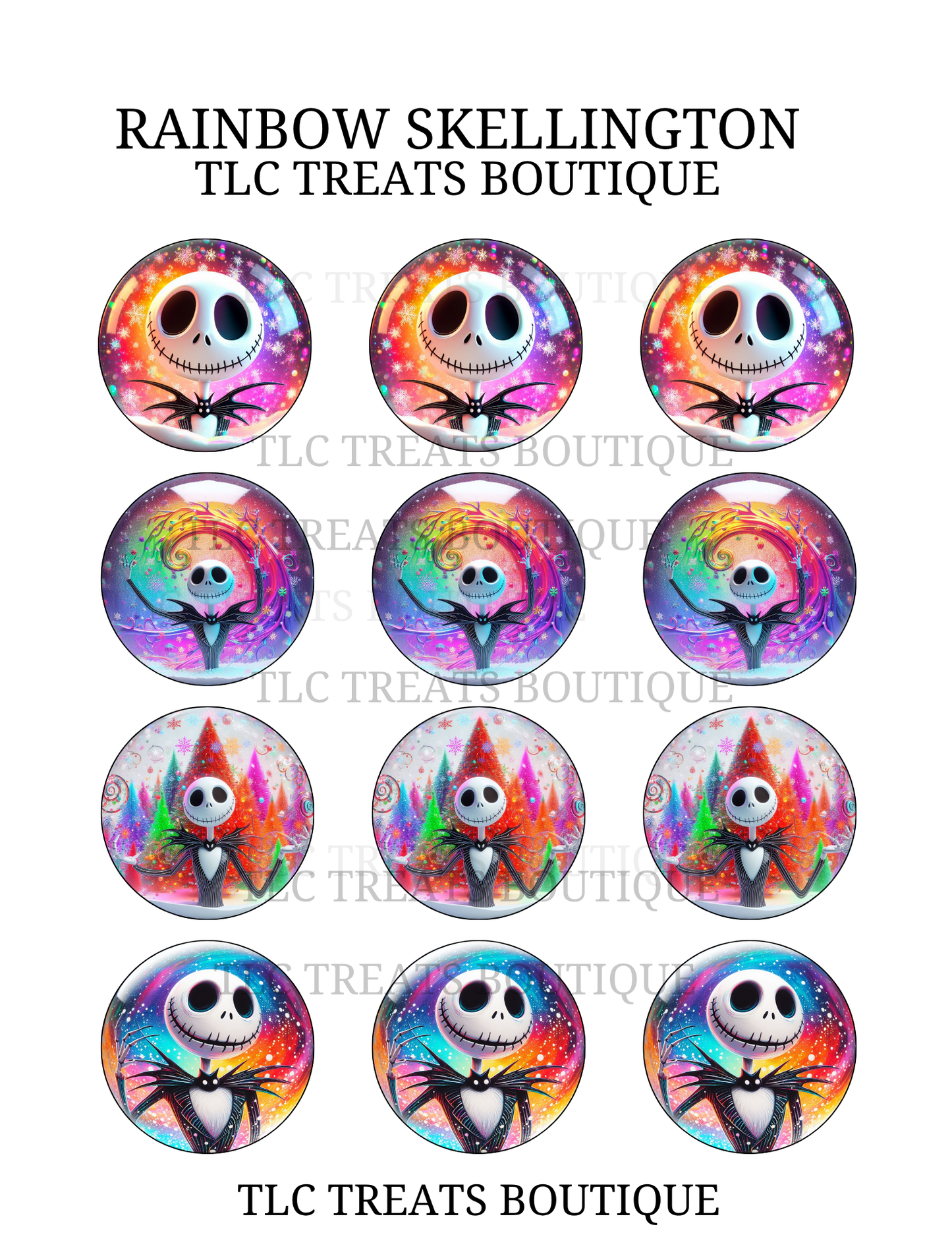 Rainbow Skellington