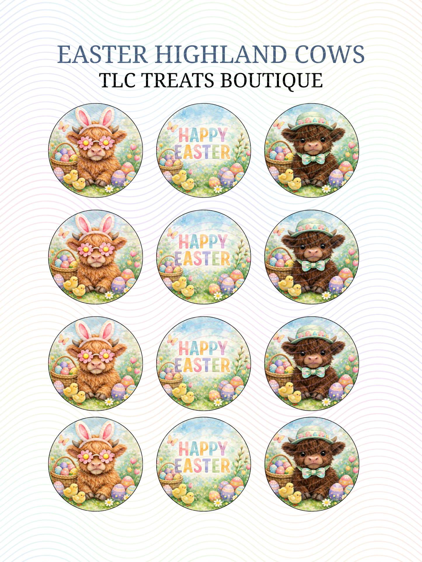 Easter Highland Cows
