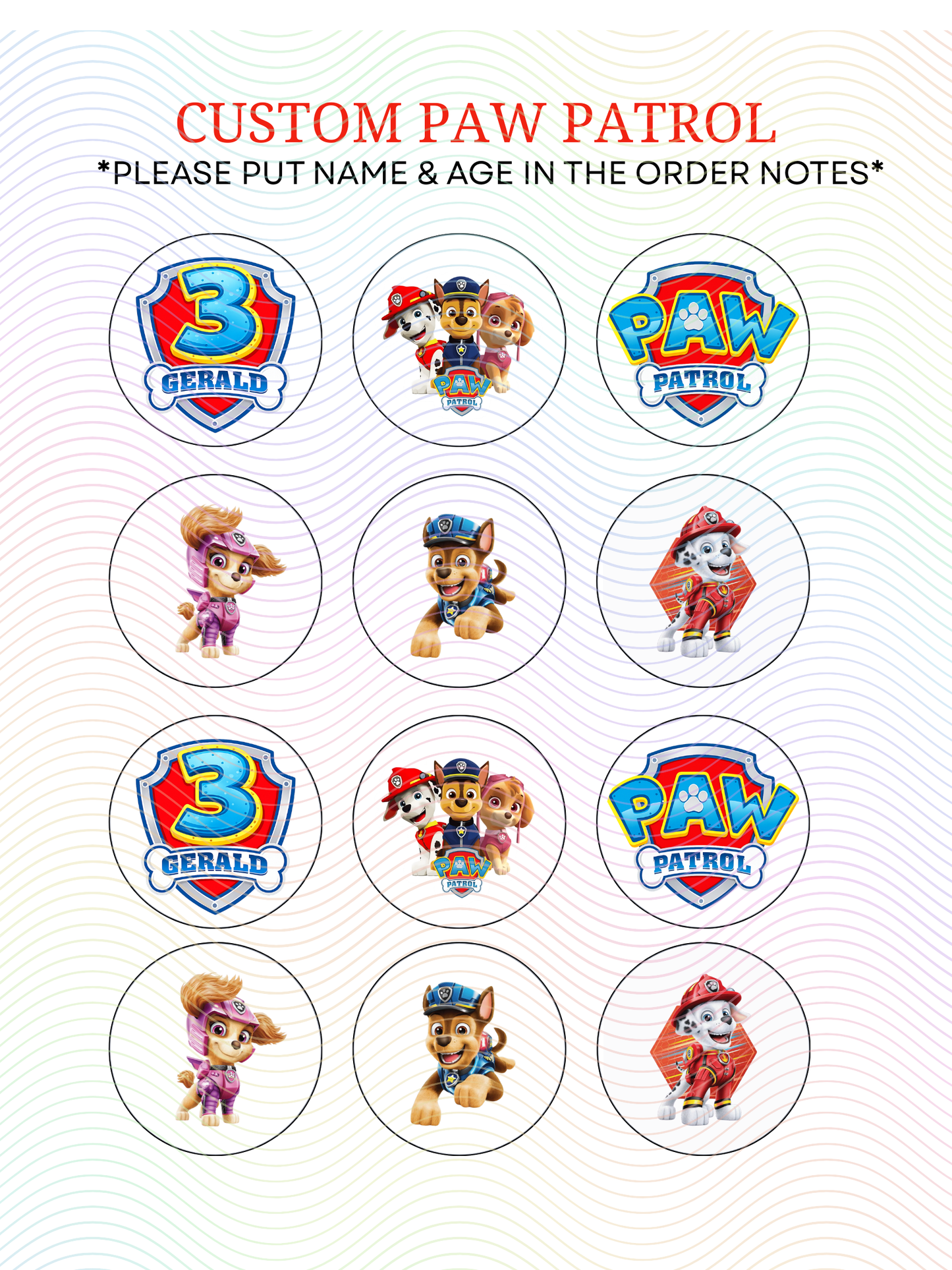 Custom Paw Patrol